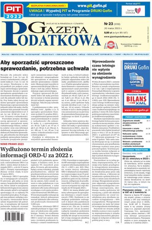 Gazeta Podatkowa 23/2023