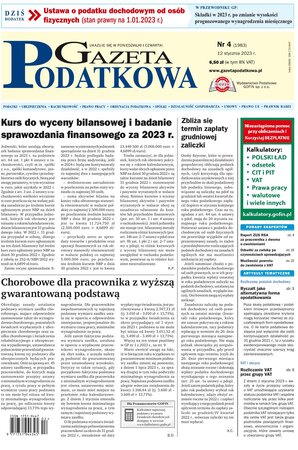Gazeta Podatkowa 4/2023
