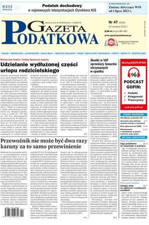 Gazeta Podatkowa 47/2023