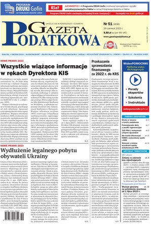 Gazeta Podatkowa 51/2023