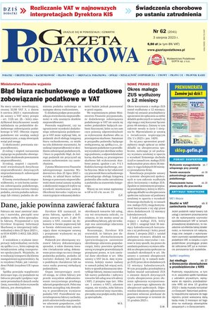 Gazeta Podatkowa 62/2023
