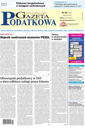 Gazeta Podatkowa 63/2023