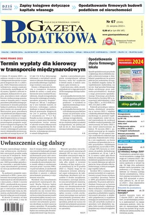 Gazeta Podatkowa 67/2023