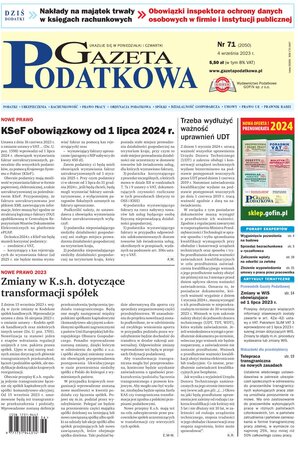 Gazeta Podatkowa 71/2023