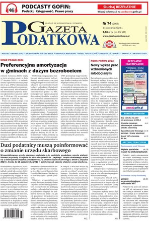 Gazeta Podatkowa 74/2023