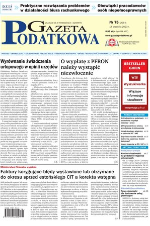 Gazeta Podatkowa 75/2023