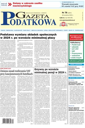 Gazeta Podatkowa 78/2023