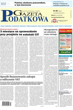 Gazeta Podatkowa 85/2023