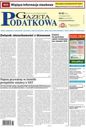 Gazeta Podatkowa 92/2023