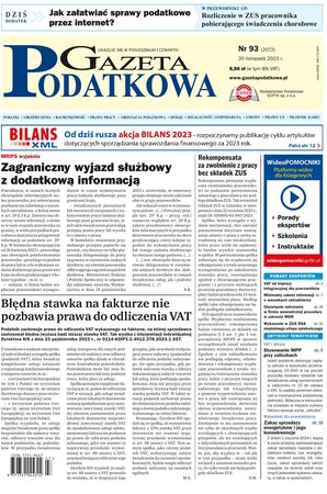 Gazeta Podatkowa 93/2023