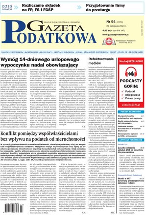 Gazeta Podatkowa 94/2023