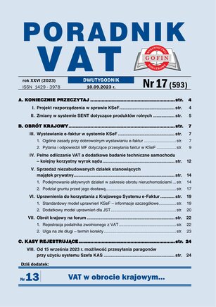 Poradnik VAT 17/2023