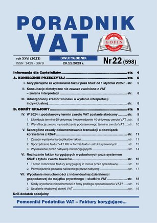 Poradnik VAT 22/2023