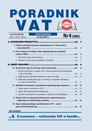 Poradnik VAT 4/2023