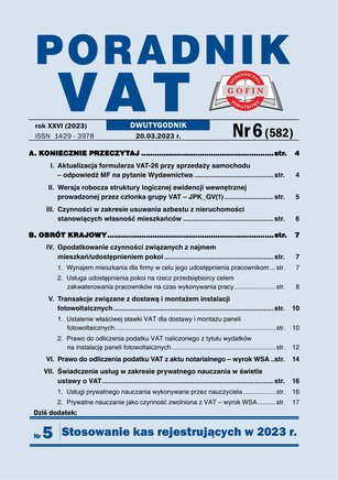 Poradnik VAT 6/2023