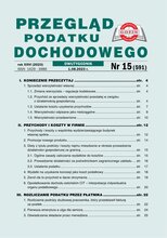 Przegląd Podatku Dochodowego 15/2023