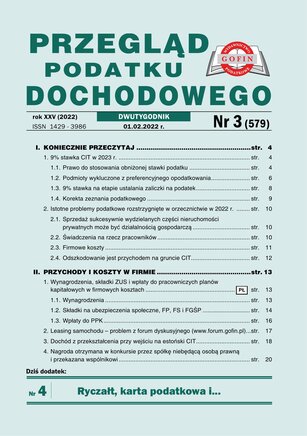 Przegląd Podatku Dochodowego 3/2023