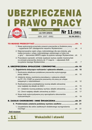 Ubezpieczenia i Prawo Pracy 11/2023