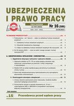 Ubezpieczenia i Prawo Pracy 16/2023