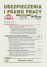 Ubezpieczenia i Prawo Pracy 23/2023