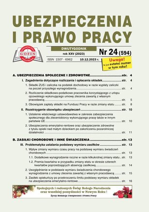 Ubezpieczenia i Prawo Pracy 24/2023