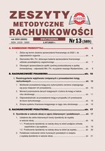 Zeszyty Metodyczne Rachunkowości 13/2023