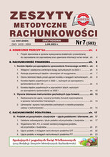 Zeszyty Metodyczne Rachunkowości 7/2023