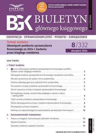 Biuletyn Głównego Księgowego 8/2024