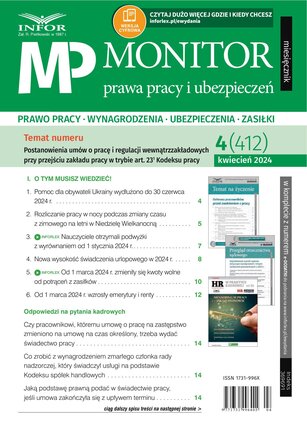 Monitor Prawa Pracy i Ubezpieczeń 4/2024