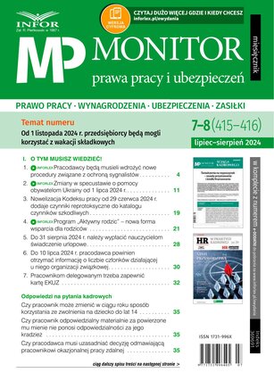Monitor Prawa Pracy i Ubezpieczeń 7-8/2024