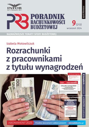 Poradnik Rachunkowości Budżetowej 9/2024