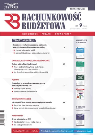 Rachunkowość Budżetowa 9/2024