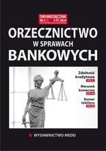 Orzecznictwo w sprawach bankowych 3/2024