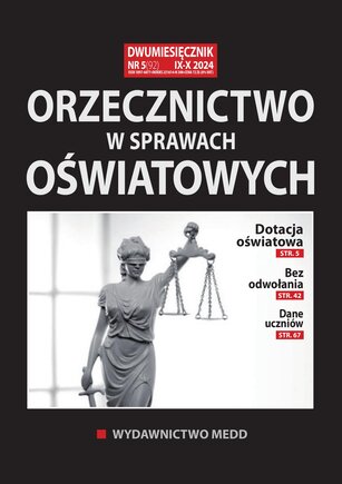 Orzecznictwo w sprawach oświatowych 5/2024