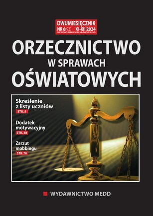 Orzecznictwo w sprawach oświatowych 6/2024