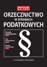 Orzecznictwo w sprawach podatkowych 3/2024