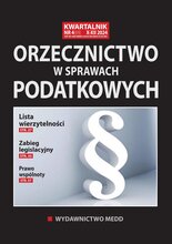Orzecznictwo w sprawach podatkowych 4/2024
