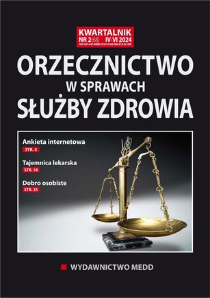 Orzecznictwo w sprawach służby zdrowia 2/2024