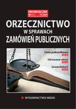 Orzecznictwo w sprawach zamówień publicznych 1/2024