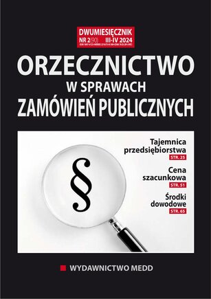 Orzecznictwo w sprawach zamówień publicznych 2/2024