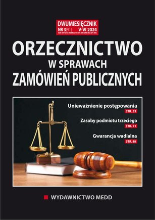 Orzecznictwo w sprawach zamówień publicznych 3/2024
