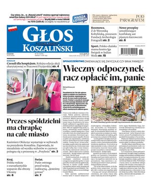 Głos Dziennik Pomorza Głos Koszaliński 62/2024