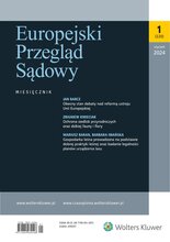 Europejski Przegląd Sądowy 1/2024