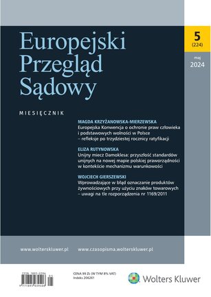 Europejski Przegląd Sądowy 5/2024