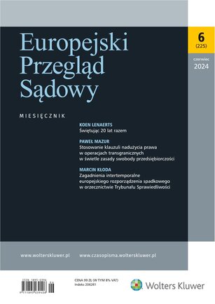 Europejski Przegląd Sądowy 6/2024