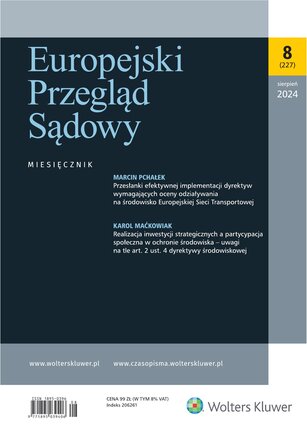 Europejski Przegląd Sądowy 8/2024