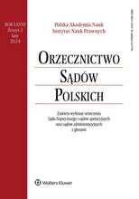 Orzecznictwo Sądów Polskich 2/2024