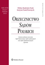 Orzecznictwo Sądów Polskich 4/2024