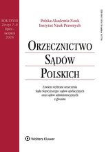 Orzecznictwo Sądów Polskich 7-8/2024
