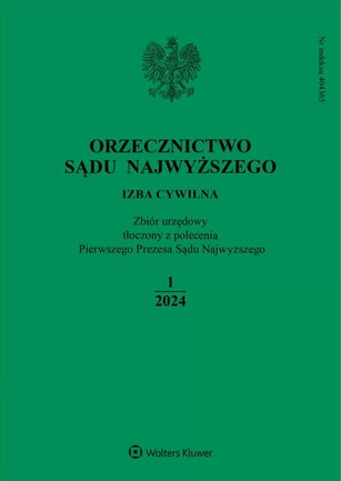 Orzecznictwo Sądu Najwyższego. Izba Cywilna 1/2024